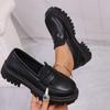 Fashion Platform Wedge Casual Sneakers Synthetic Leather Chunky Comfortable Shoes Spring Autumn Fashion High Brand Women Shoes