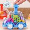 Transparent Gear Car Push Pull Toy Car