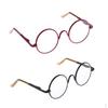 Lovely Design Red and Black Round Lens Glasses Eyewear /6 Dolls