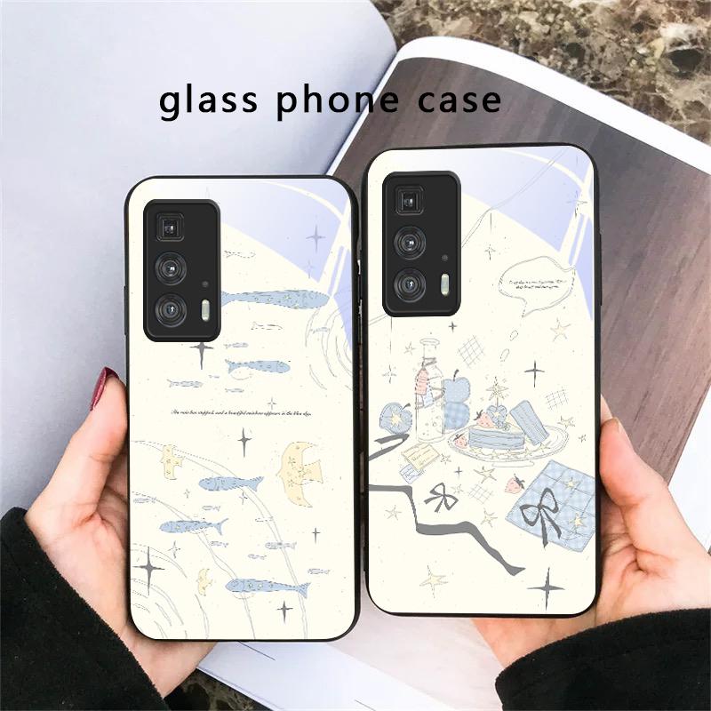 Fresh and healing breeze For Motorola Moto Edge 20 Lite 30 Pro 40 Neo 50 Ultra G45 G54 G55 G75 G84 G85 GPlay 23 Glass Phone Case