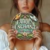 Vintage Metal Tin Sign 8x8 Round Fairy Fantasy Wall Art Home Decor Bar