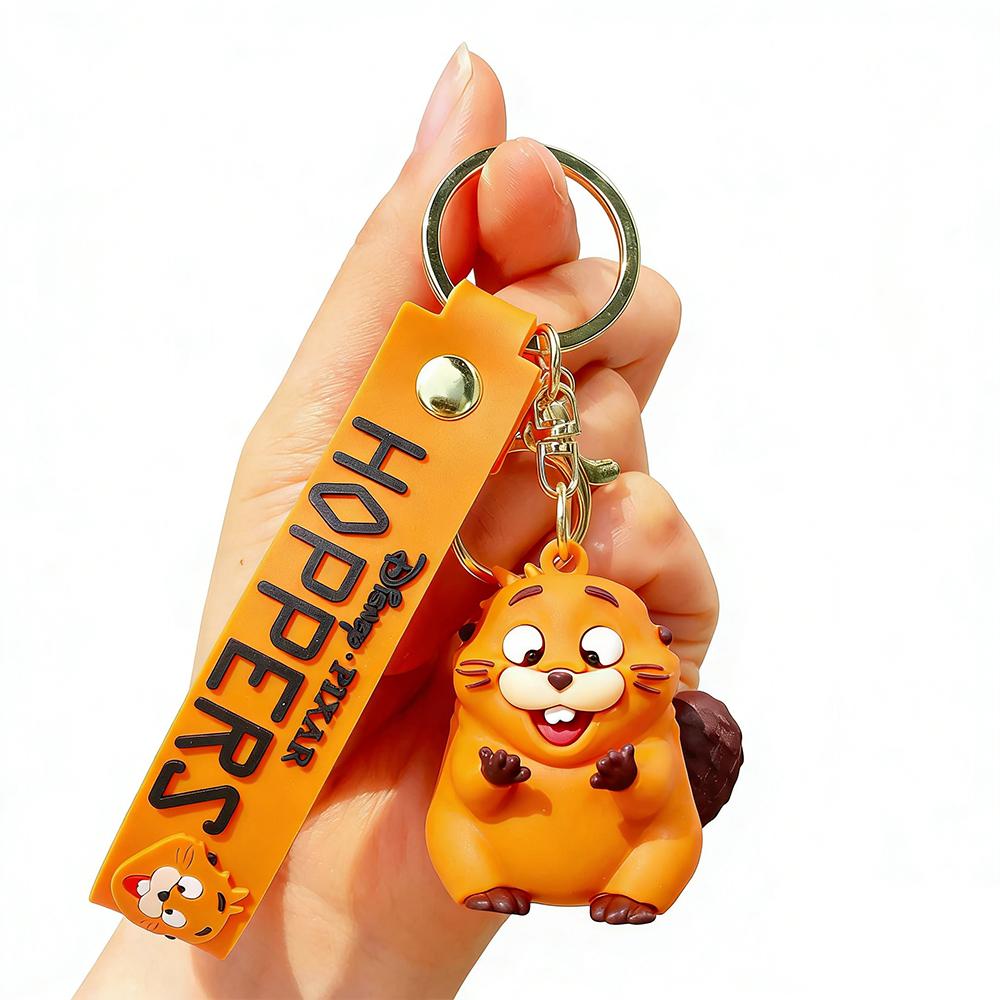 Animation Hot Hoppers Series Keychain Beaver Transformation Plan Pendant Anime Merchandise Birthday Gifts For Kids Adults Children's Birthday Gift