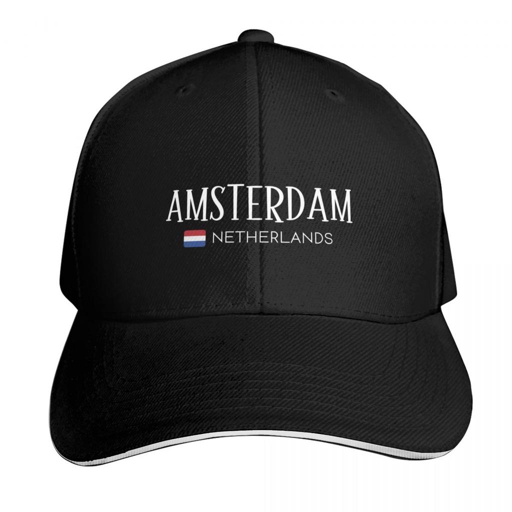 Amsterdam Netherlands Baseball Cap Sunhat Hat Unisex golf hat genuine Trucker Cap Women Unisexs