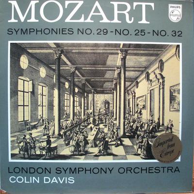 LP Record WOLFGANG AMADEUS MOZART LONDON SY Symphonies No. 29 No. 25 No. 32 835262AY Philips 1965 Netherland Classical Used