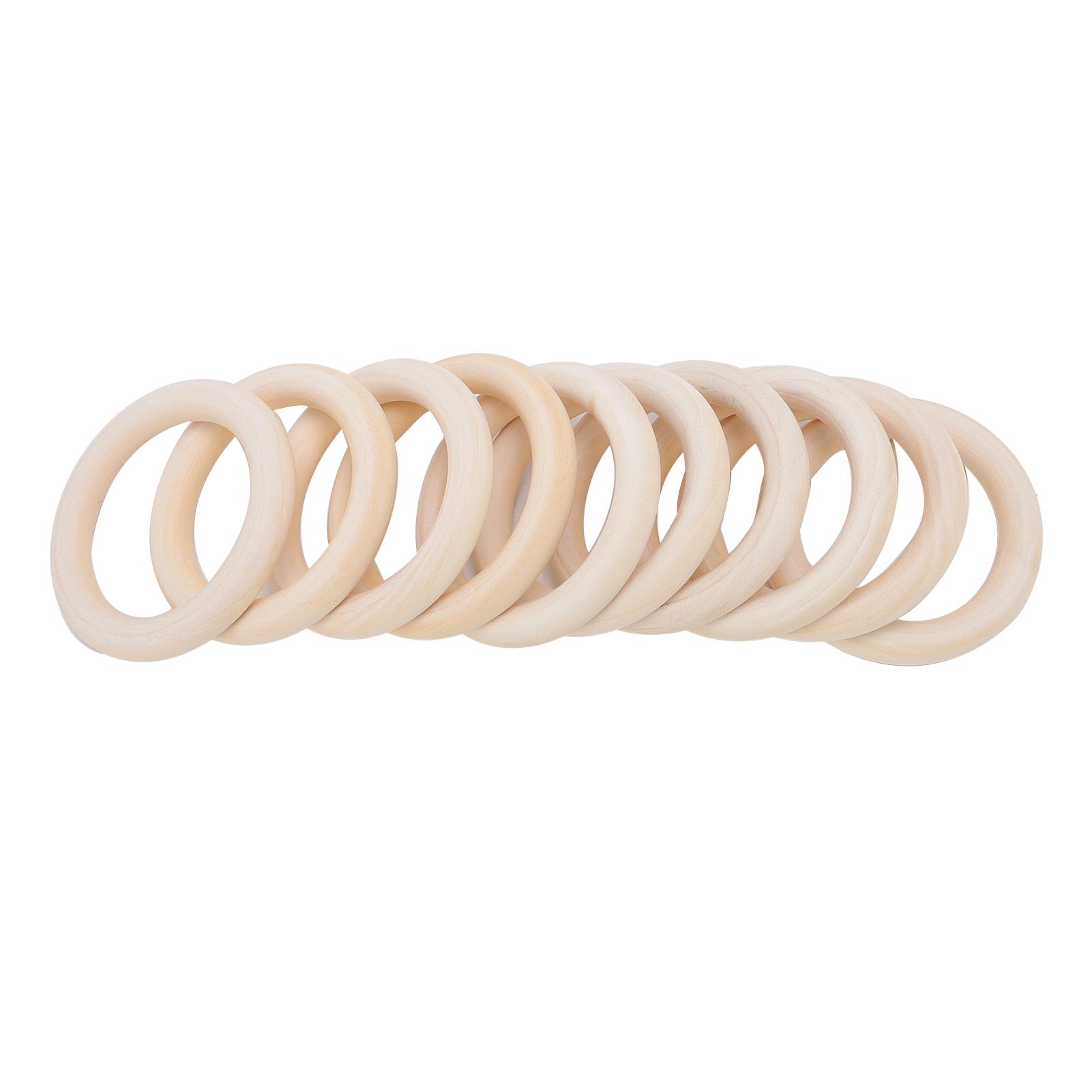 10 шт. 7 см Деревянные кольца Ручной работы Деревянные Незаконченные Соединительные кольца для Изготовления Подвесок и Ювелирных Изделий