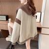 Women's Fleece-Lined Hooded Sweatshirt: Autumn/Winter Loose Fit Korean-Style Baseball Jacket