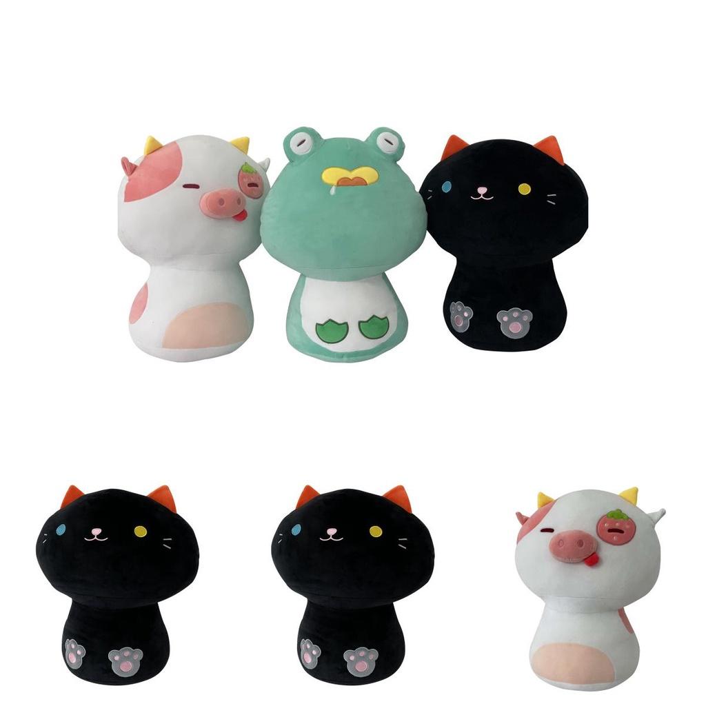 Black Cat Plush Pillow Toy Delicate Fabric For Comfortable Embrace