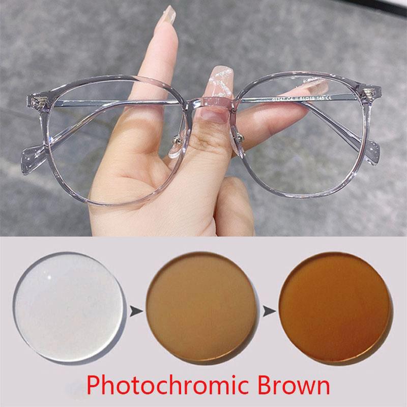 Round Myopia Glasses Metal Frame Prescription Spectacles Myopia -0.5 To -6.0 , Hyperopia +0.5 to +6.0