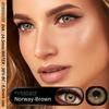 Eyeshare 1 Pair Gray Brown Colored Contact Lenses for Eyes Beautiful Natural Pupil Soft Contacts