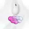 Cloud-Handgelenkauflage für Tastatur und Maus Klar Transparent Ergonomisch Niedliches Maushandgelenkpolster Silikon Rutschfestes Handgelenkpolster für Computer