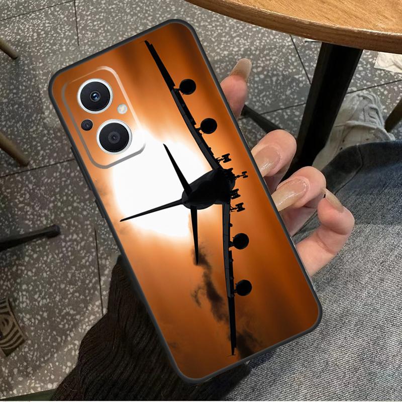 Airplane Plane Aircraft For OPPO Reno 7 8 Lite 8T 14F 13F 11F 12F 10 11 12 13 14 Pro OPPO Find X9 X8 X5 X6 Pro Case