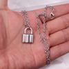Unisex Trendy Lock Pendant Necklace - Ins Fashion Metal Chain for Men Women - Cool European American Accessories