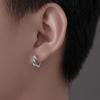 1PAIR Earrings men's high-end sense trend ruffian handsome snake single  cold wind boys earrings