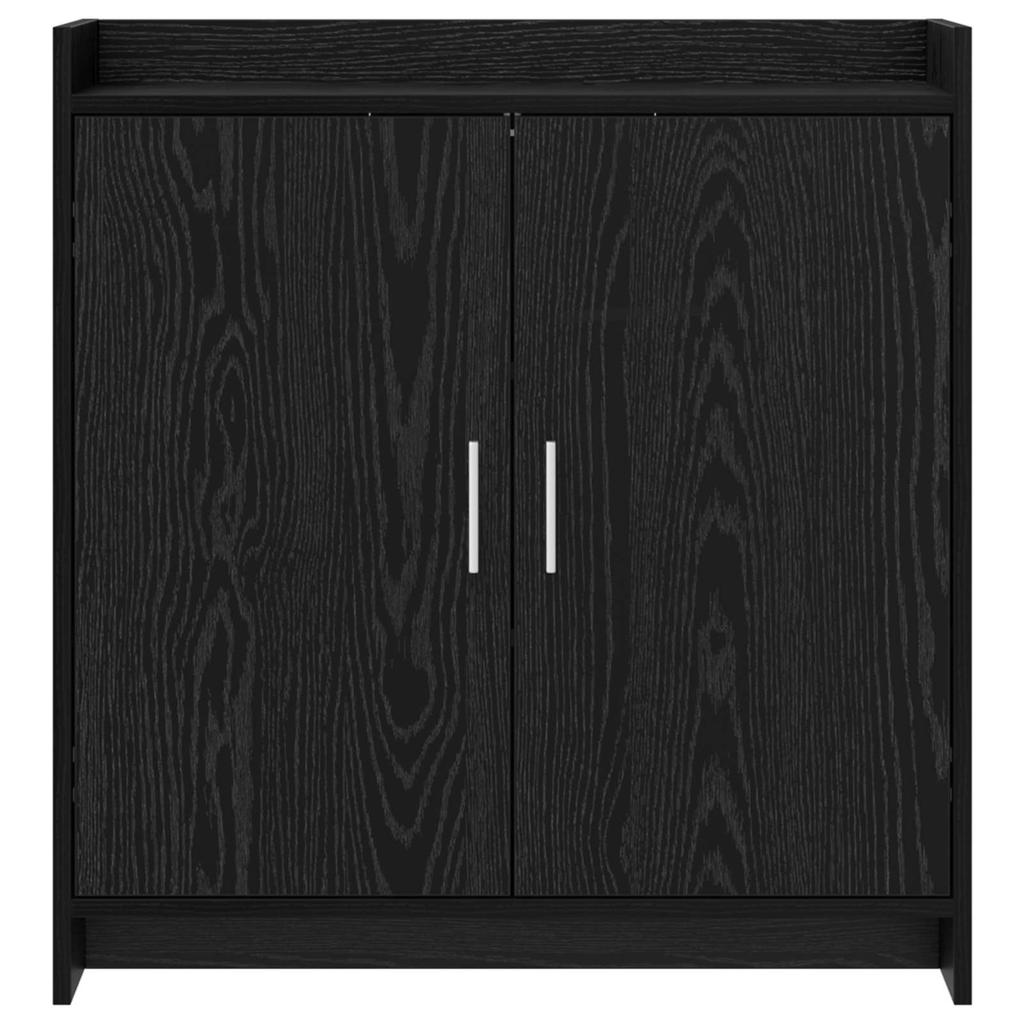 Sideboard Black Oak 72 x 36 x 80 cm Engineered Wood