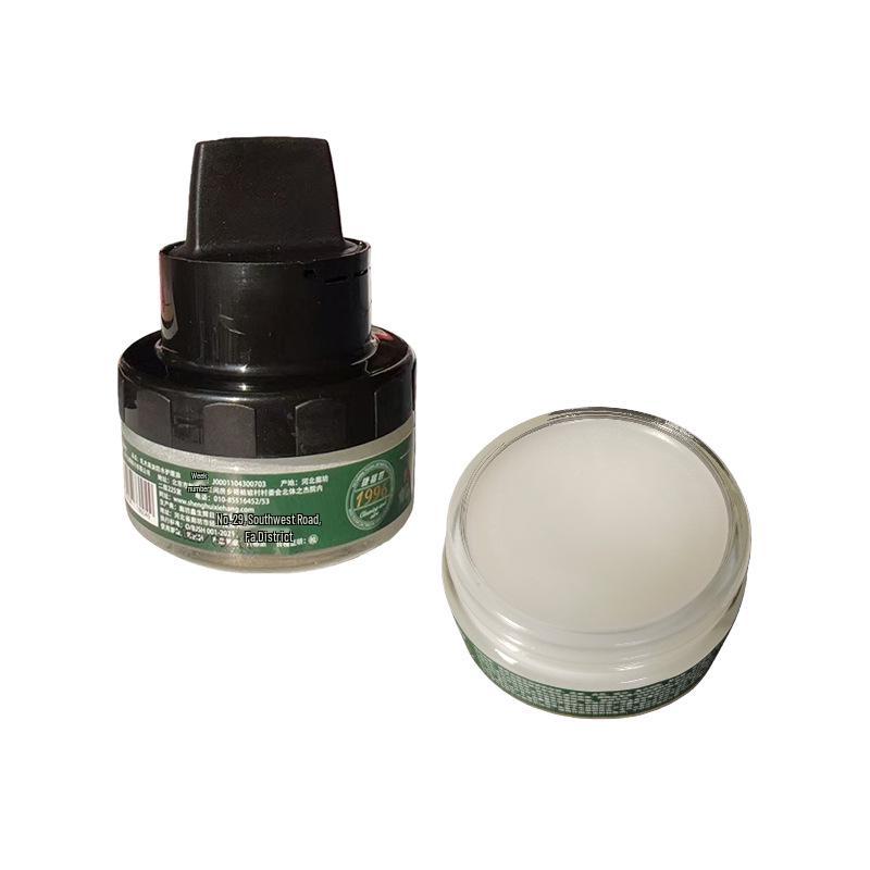 Universal Leather Care: Black Genuine Leather Polish with Nourishing Lanolin.