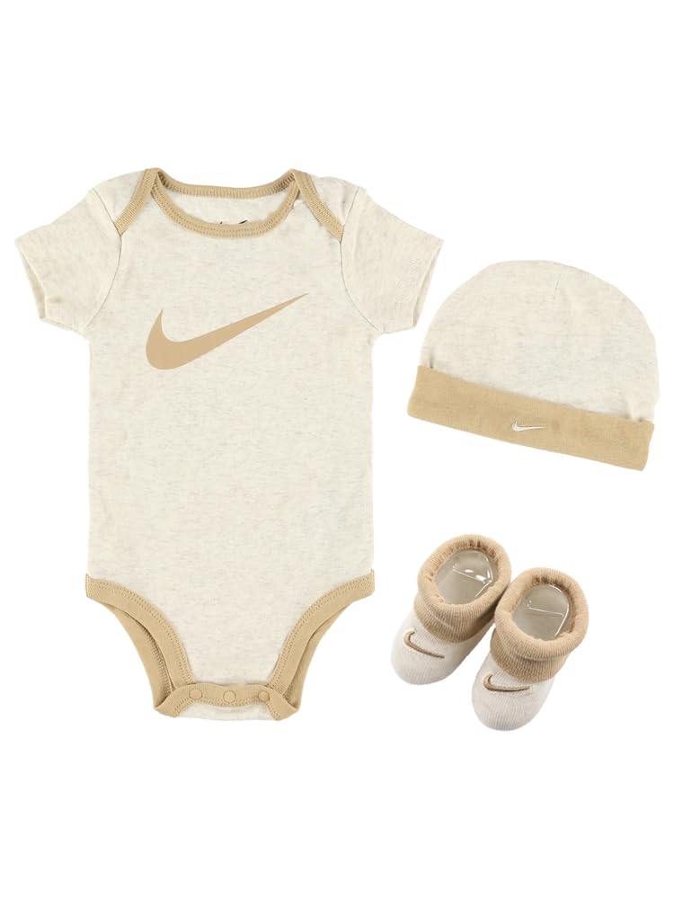 Nike Baby Set with Box 3-Piece (Beige, 74-82cm)