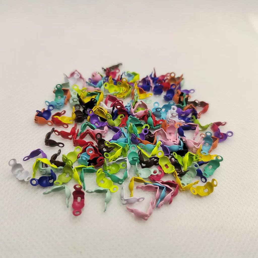 5000 Stück Kordelstopper mit zwei Löchern für DIY Schmuck Positionierungsperlen