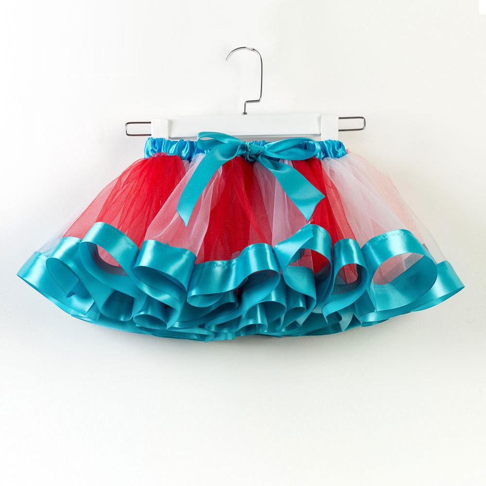 2026 Kids  European & American Rainbow Mesh Dance Tutu Skirt - Lined Half Skirt for Girls Medium