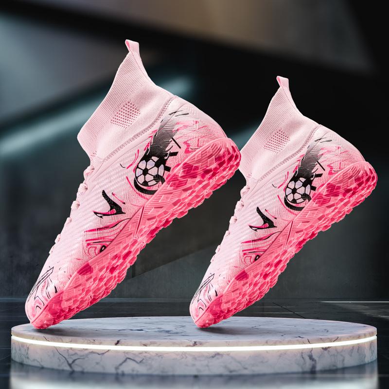 Temu football shoes wholesale adult grass training shoes TF broken nails primary school sports football shoes World Cup