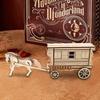 OUZEY DIY Wooden Blocks Antique Horse Carriage Wooden Model, 3D Fairytale Puzzle Kit, Romantic Collectible Gift for Adults