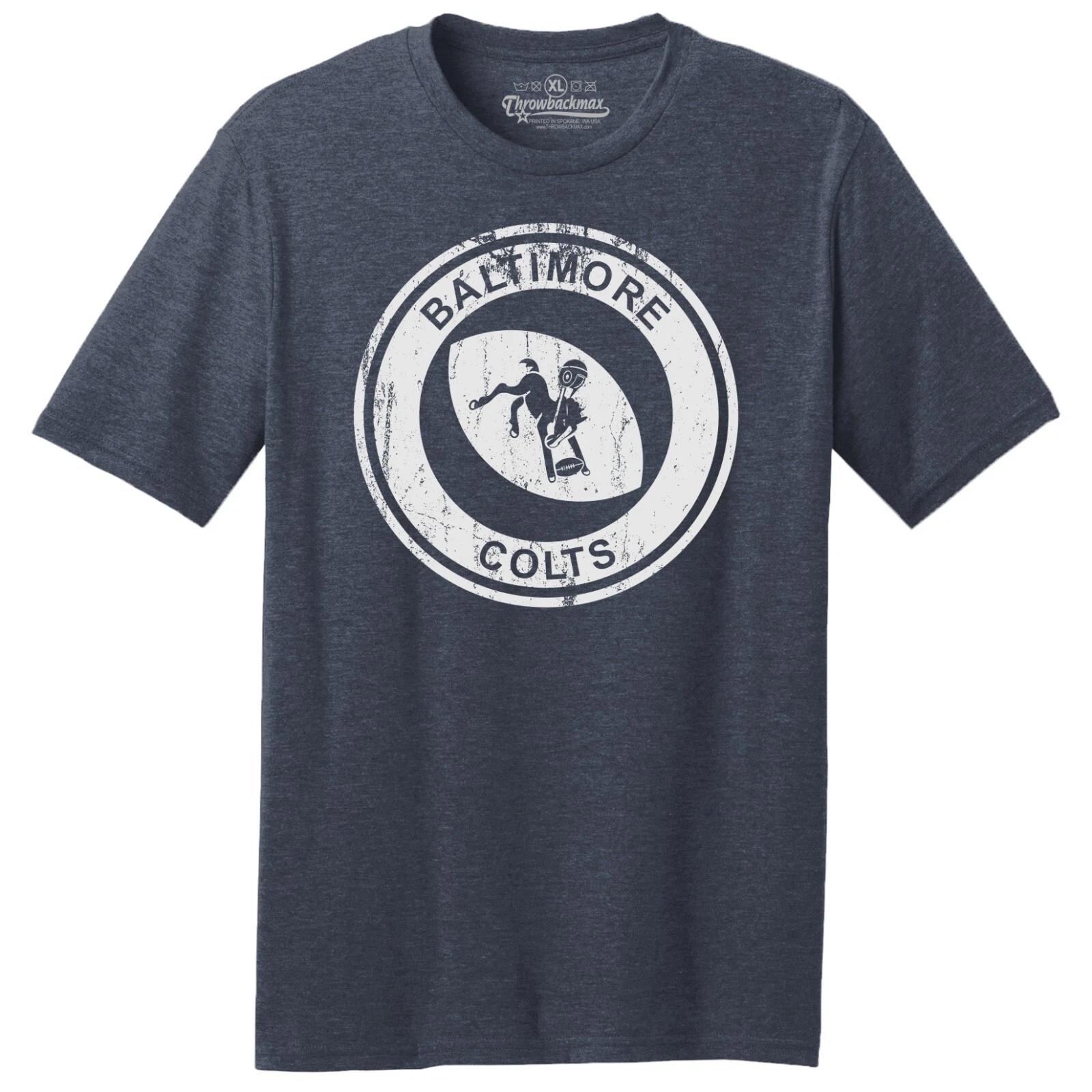 Baltimore Colts 1953 Football TRI-BLEND Tee Shirt - Ravens, Orioles 2XL