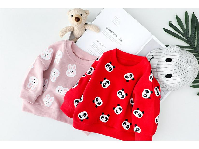 Autumn Children's Cartoon Print Long-Sleeve Two-Piece Set - Little Bajun