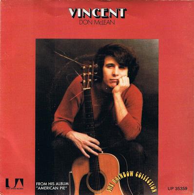 7-Zoll Schallplatte DON MCLEAN - Vincent UP35359 United Artists 1972 UK Rock Gebraucht