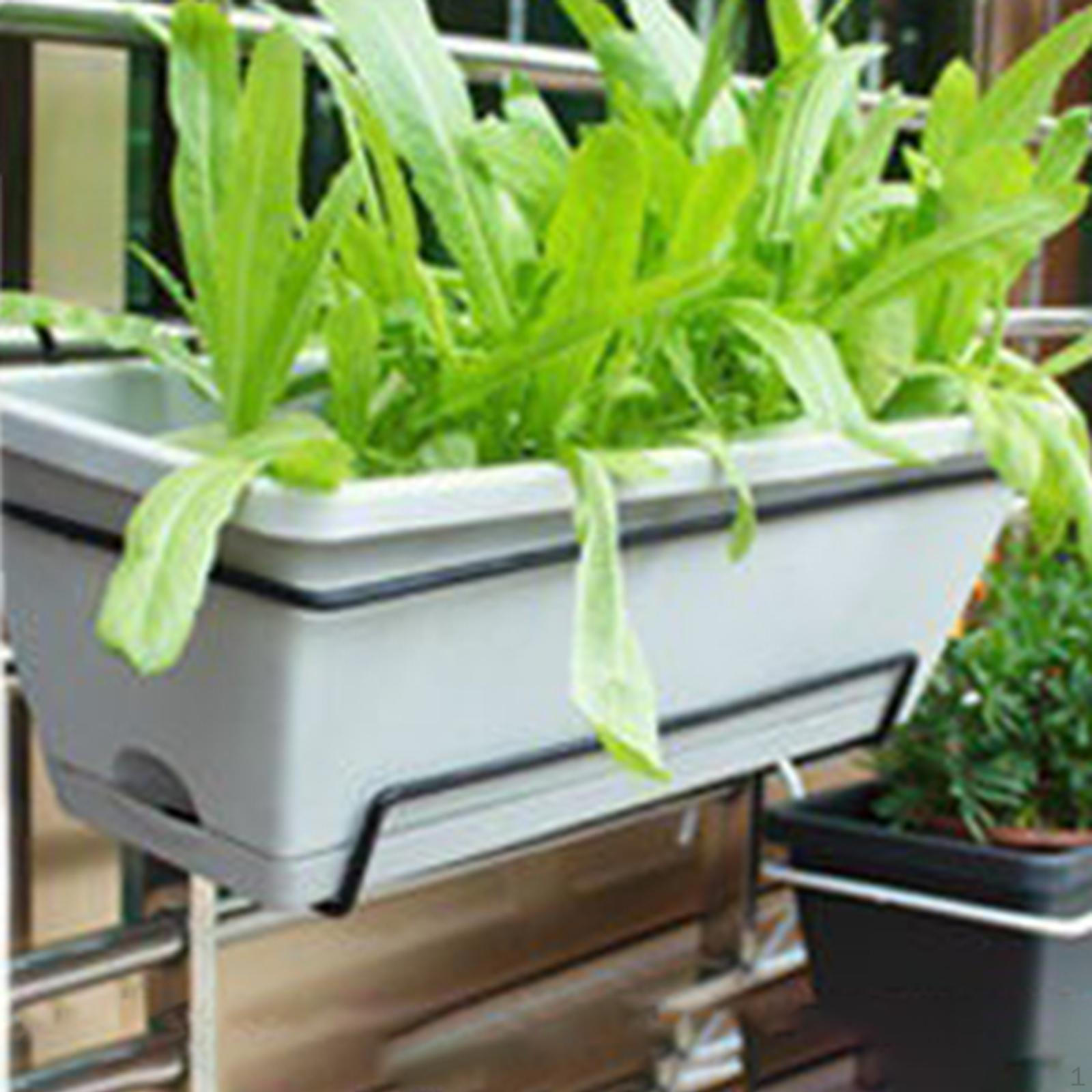 

Балконное кашпо для перил, оконного ящика, подвесной держатель для садовых растений, прямоугольный