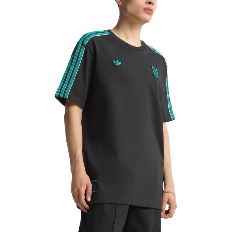 adidas Originals Men's Liverpool FC Retro Short Sleeve T-Shirt Black JW5470