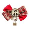 Elegant Vintage Brooch Bowknot Shirt Collar Pin With Alloy Ribbon Design For Formal Occasions Daily Wear