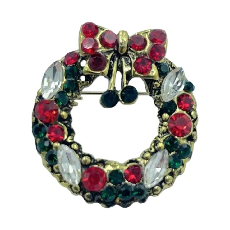 

Sparkling Christmas Brooch Playful Pin Corsage Pin Casual Wear Pin Clothing Jewelry Suitable for Matching Modern Look