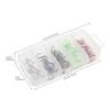165pcs High Carbon Steel Barbed Treble Hooks Connector Circle Set Assorted Sizes 2#-10# with Storage Box