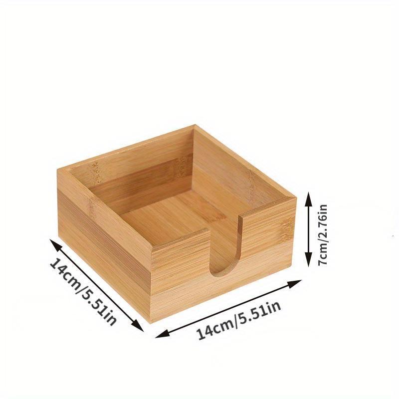 1PC Simple Wooden Tissue Box Cafe TableTop Tissue Holder Western Restaurant Napkin Paper Boxes Home Decoration