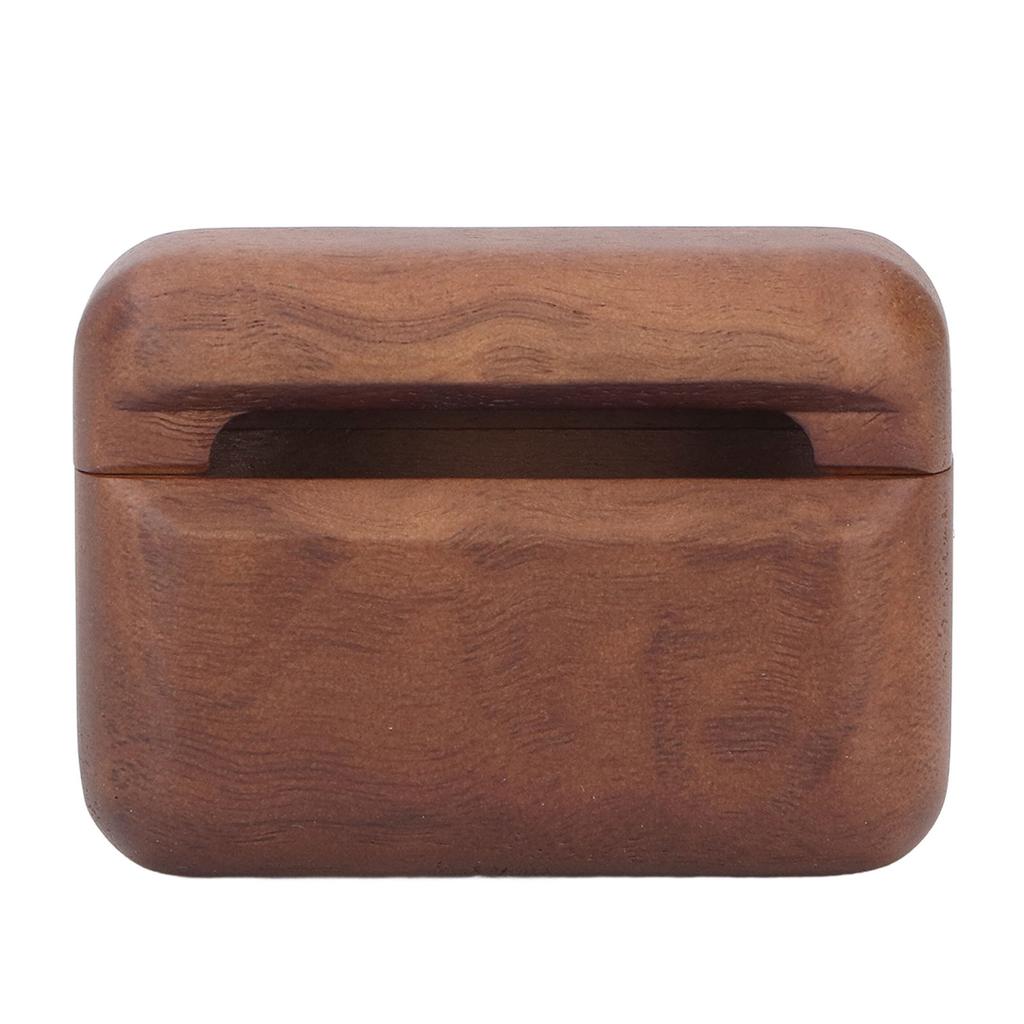 Wood Bluetooth Earphone Case Elegant Stylish Fine Polished Bluetooth Earbuds Protective Cover Case for IOS Pro Eaubuds