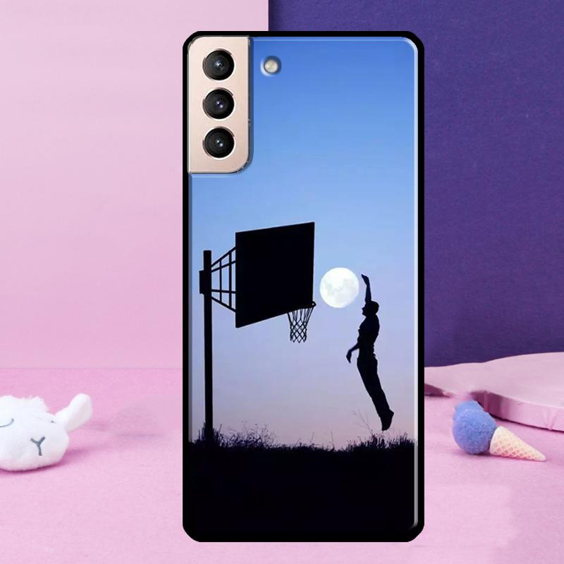 Basketball Sports Phone Case For Samsung Galaxy S25 Ultra S24 Ultra S9 S10 S20 S21 S22 Plus S23 S24 FE Cover