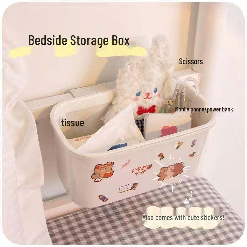 Blue Bedside Hanging Basket: Perfect Dormitory Storage Solution