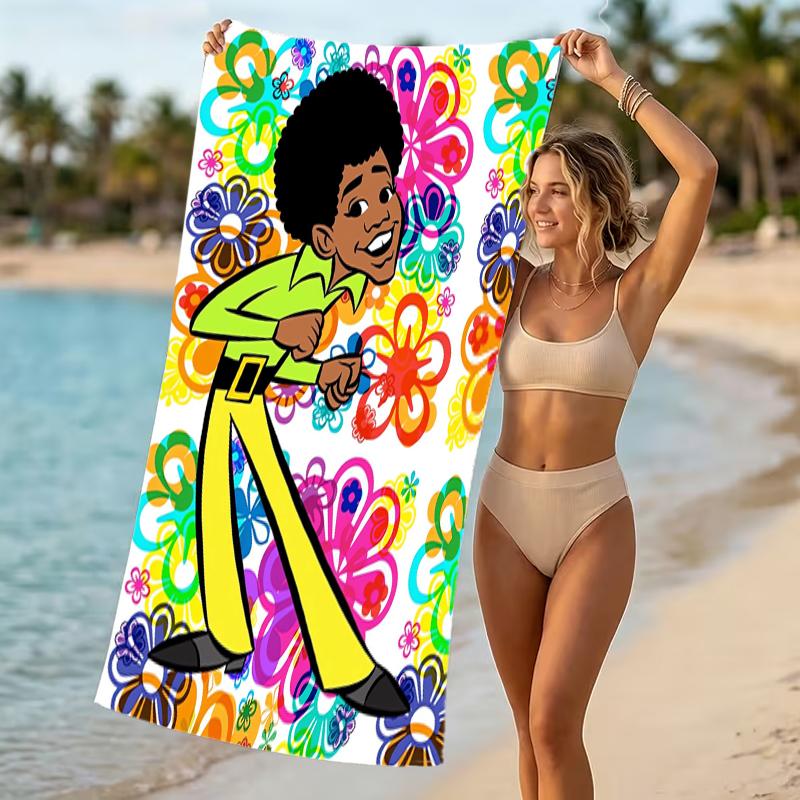 Beach Towel with The Jackson Pattern - soft,absorbent,machine washable Lightweight&Modern,swimming,Travel Essentials