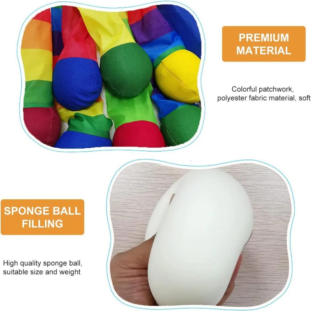 Sensory Training Rainbow Tail Ball Catch Meteor Ball Safe Dog Ball  School