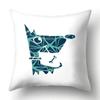 Simple Plaid Animal Pillowcase Puppy Cat Giraffe Pillowcase Children's Room Home Decoration Living Room Sofa Cushion Cover