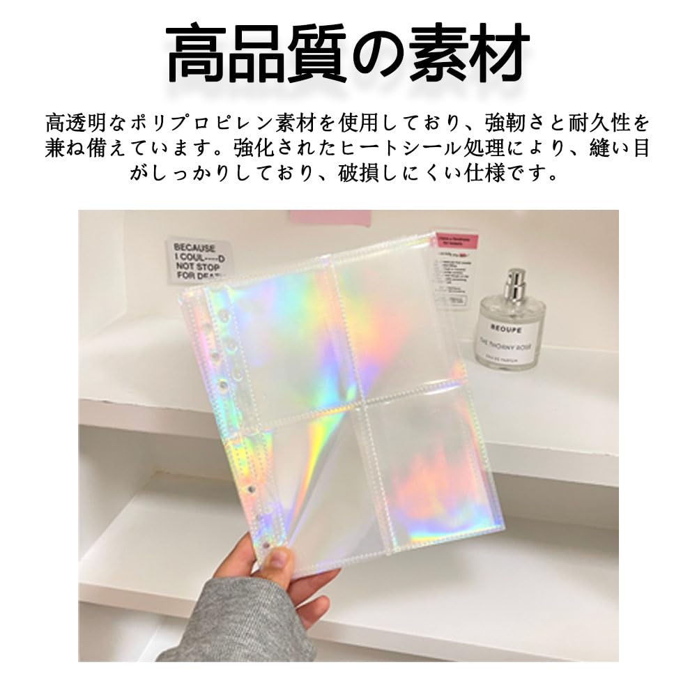 Clear Pocket File Binder Planner with Transparent Ideal for Storing Business and with Masking Tape Perfect for Adult Sticker Collection Binders 20