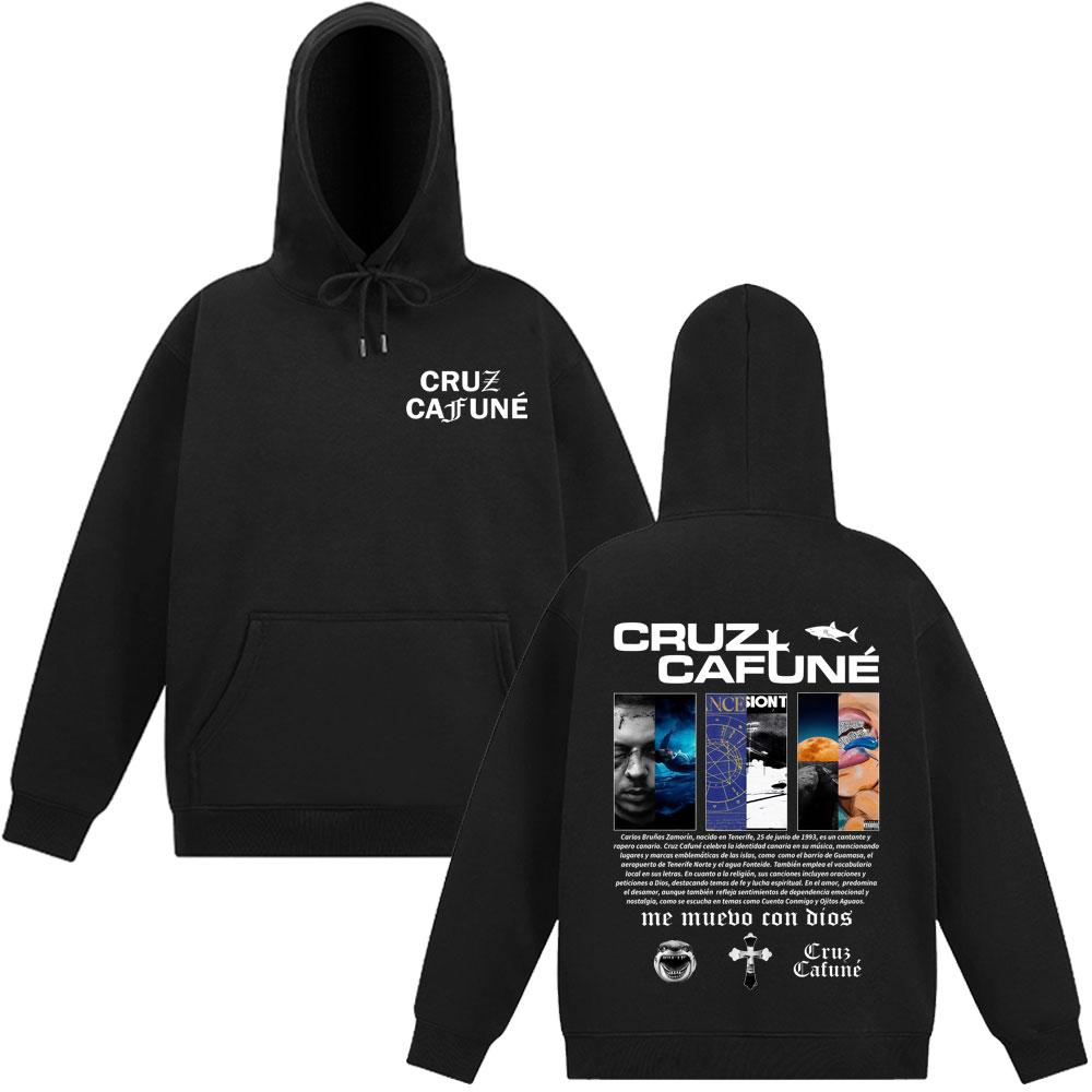 Rapper Cruz Cafune Me Muevo Con Dies Album Tour Hoodie Men Women Hip-hop Clothing Sweatshirt Long-sleeved Loose Comfort Pullover