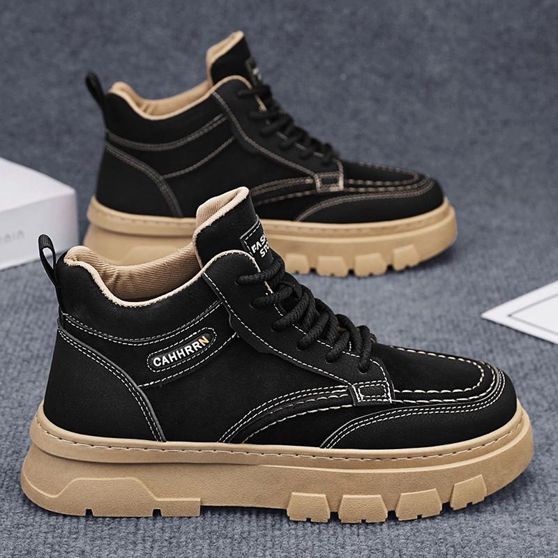 Boots Autumn and Winter New Thick-soled Wear-resistant Leisure Thick-soled Work Labor Insurance Martin Boots