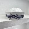 Japanese Women's Navy Hat Flip Brim Y2k Berets Fashion Bow Sailor Caps  Streetwear