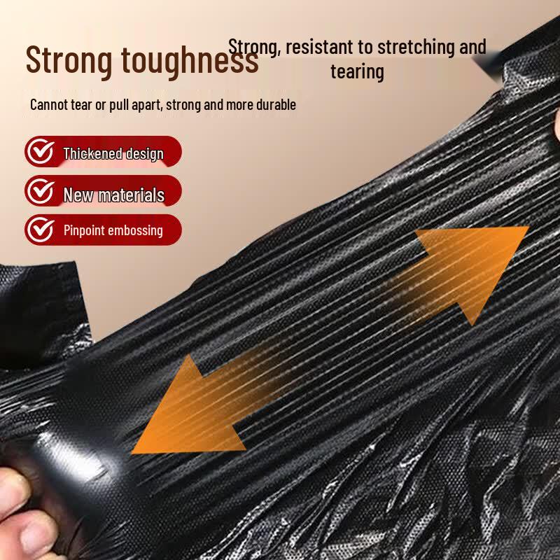 Yuweikang Black Thickened Vest-Style Garbage Bags