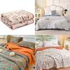 Summer Lightweight Airy Flower Printing Duvet With Quilting For Bedroom Student