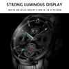 Top Brand Explosive Automatic Waterproof Men's Mechanical Watch Steel Hollow Men's Watch Multifunctional Luminous Fashion Watch