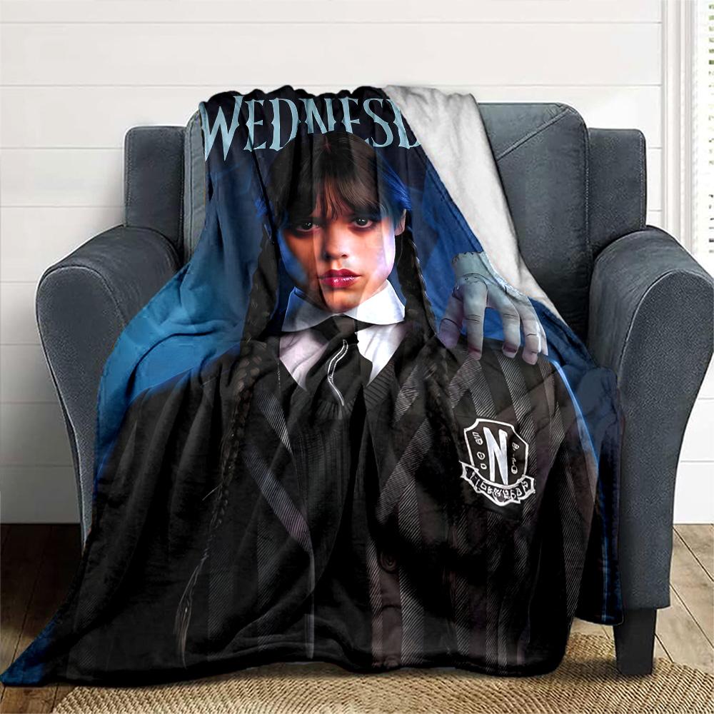 1pc Wednesday1 Blanket, Gift, for Men and Women, Soft Blanket, Good for Sofa Bed Couch Travel, Lightweight Flannel Blanket