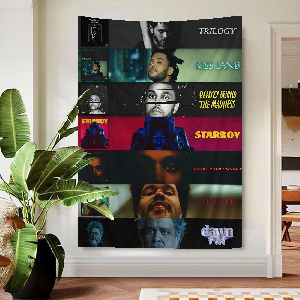 Rapper The Weeknd Printed Large Wall Tapestry Wall Hanging Decoration Household Decor Blanket