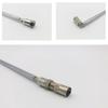 Stereo Receiver Amplifier Rod Antenna 3.5mm Adapter FM Radio Antenna Telescopic Screw F Type Male Plug Connector