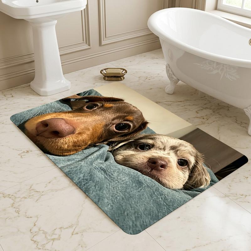 Dogs Living Room Nonslip Area Rug Soft Carpet For Bedroom Game Playroom Sofa Office Home Decor Doormat Christmas Gift C926407